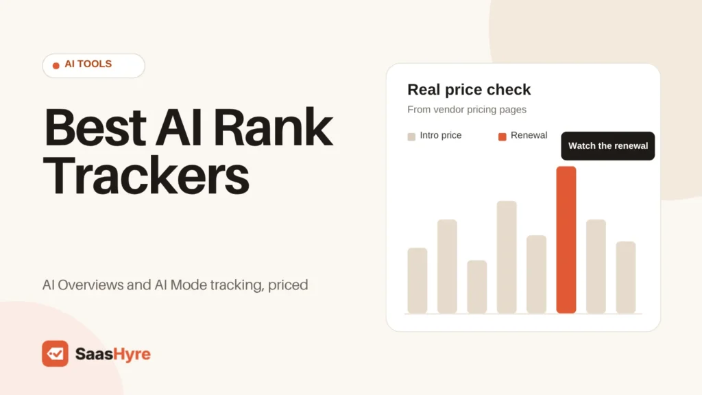 Best AI Rank Trackers compared on AI Overviews and AI Mode tracking, priced, featured image for this 2026 buying guide