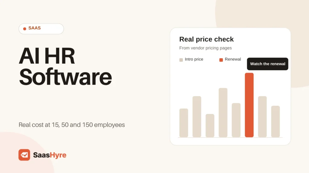 Best AI tools for HR compared on real cost at 15, 50 and 150 employees