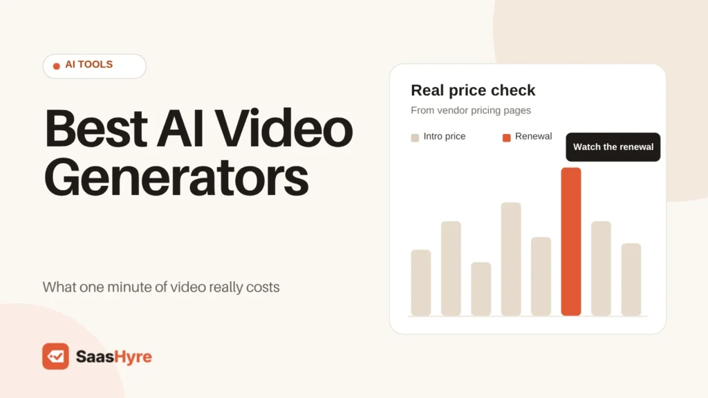 Best AI Video Generators compared on what one minute of video really costs, featured image for this 2026 buying guide