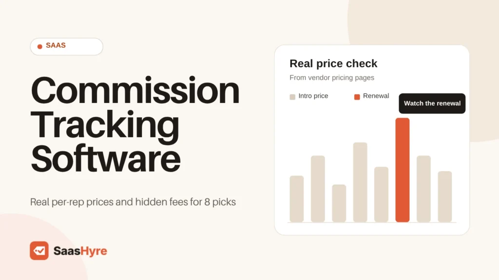 Best commission tracking software compared on real per-rep prices and hidden fees: QuotaPath, Sales Cookie, Core Commissions, Palette and Spiff.