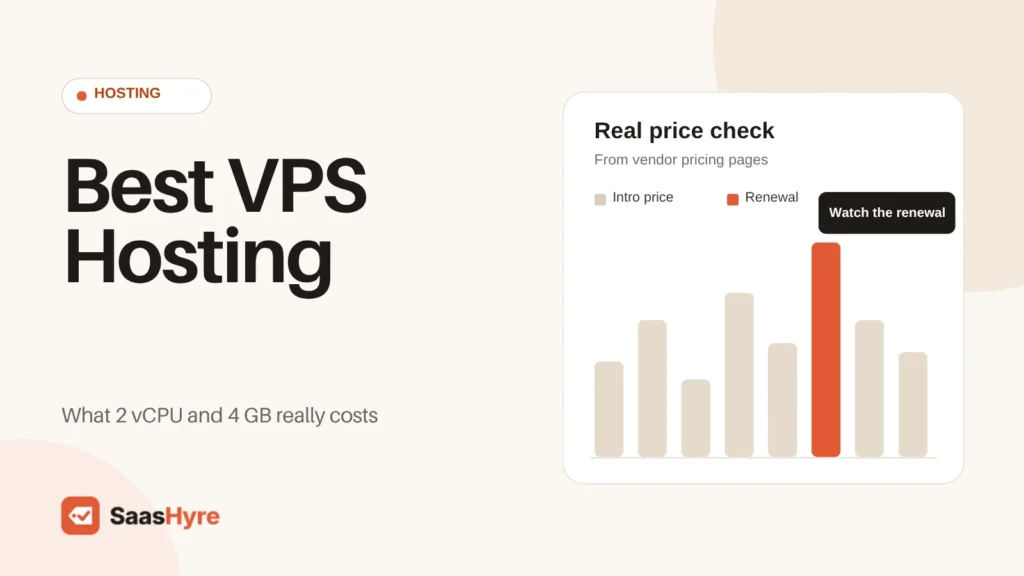 Best VPS hosting providers compared on what a 2 vCPU, 4 GB server really costs per month