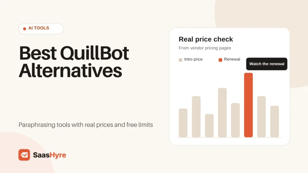 Best QuillBot Alternatives compared on paraphrasing tools with real prices and free limits, from Wordtune and Spinbot to ChatGPT and Claude.